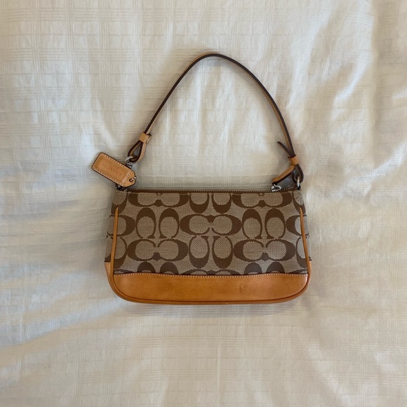 Coach Handbags - LAST CALL -  coach signature demi baguette shoulder bag